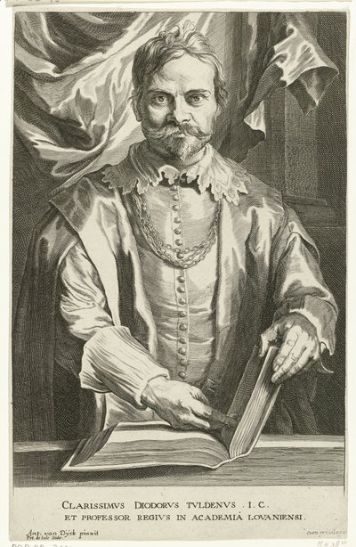 Portrait of Tuldenus by Pieter de Jode